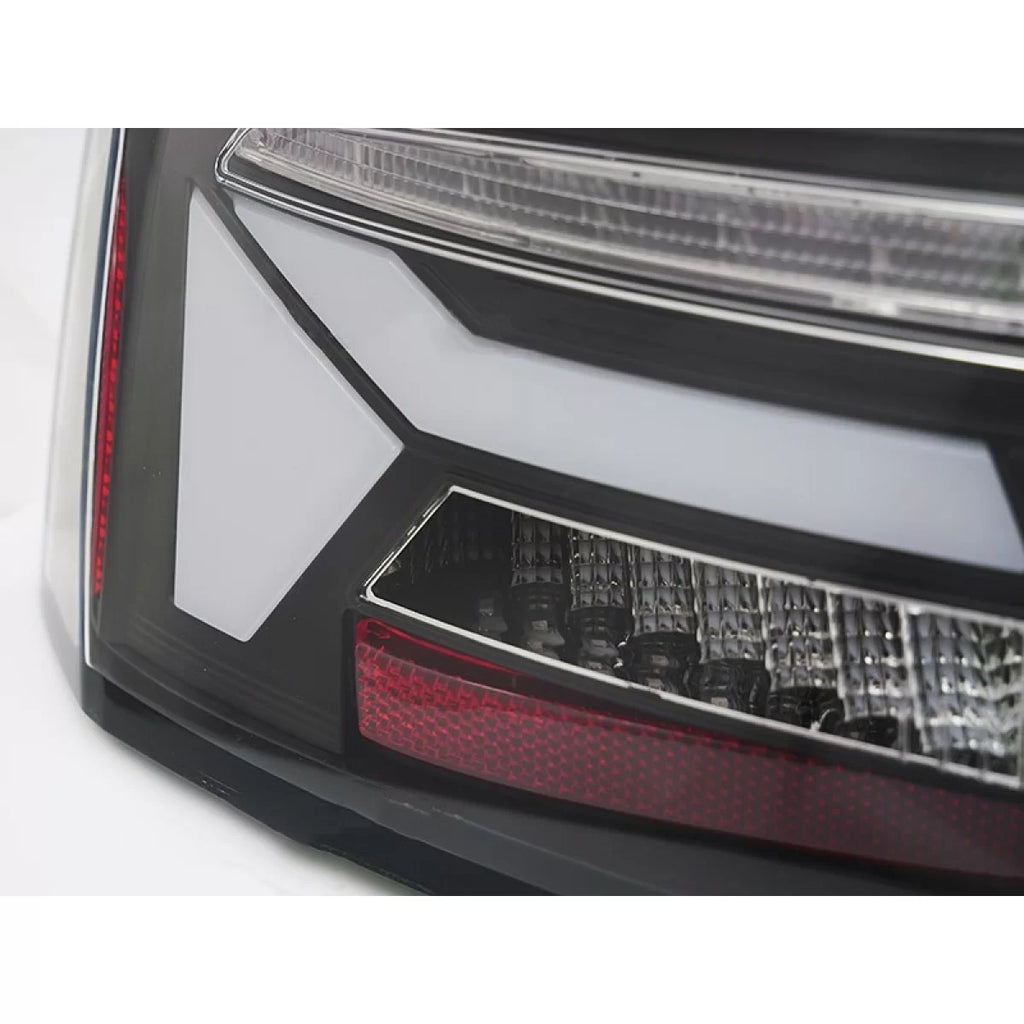 Kit fanali posteriori LED per Audi A5 2011-2016 con nero base, con dinamico Indicatore di direzione, sinistro e destro