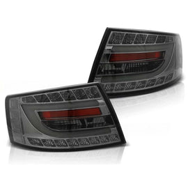 Kit fanali posteriori LED per Audi A6 C6 berlina 04.2004-2008 fumé per 7-perno connettore, sinistro e destro tuning