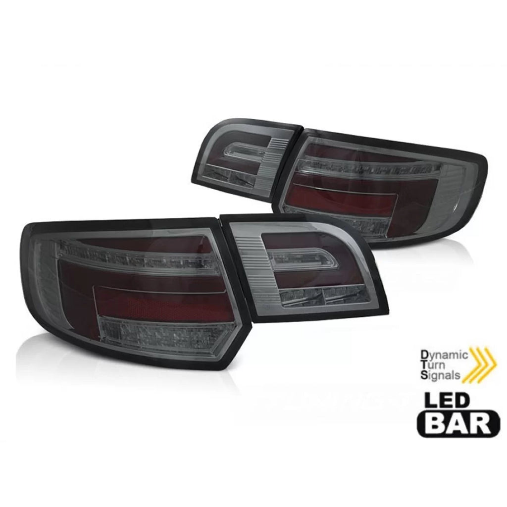 Set fanali posteriori LED per Audi A3 8P Sportback 2003-2008 completamente fumé base, sinistro e destro tuning