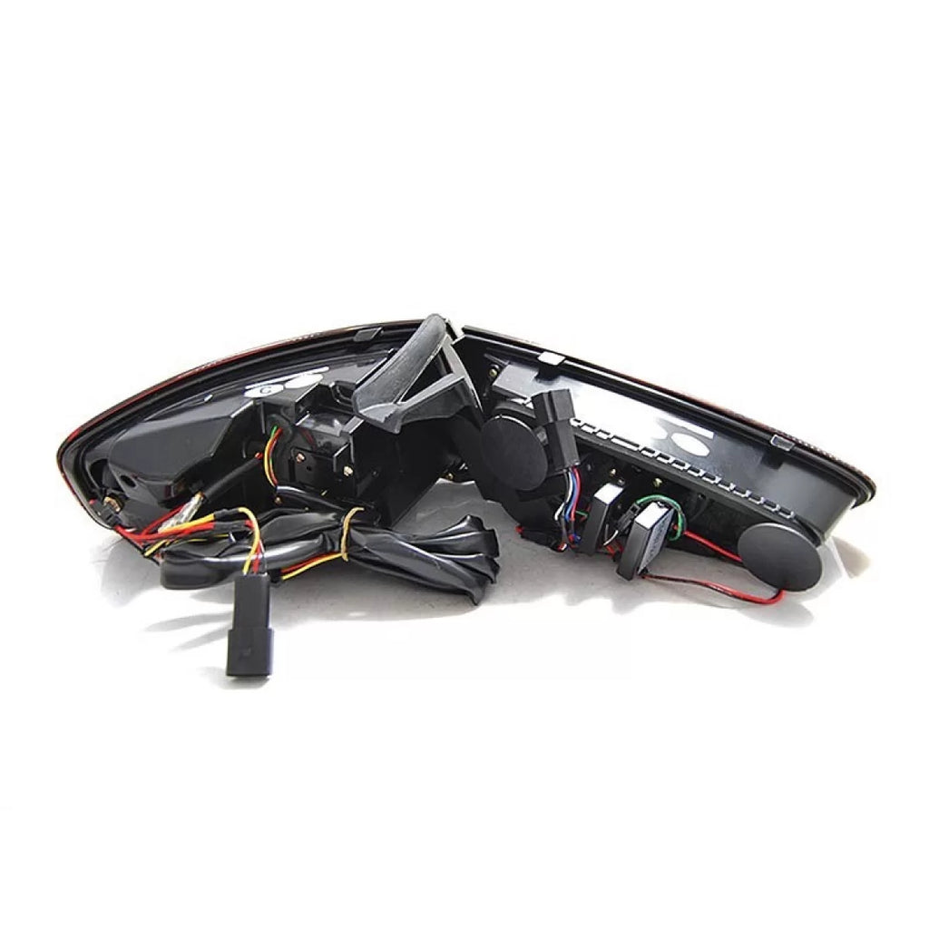 Set fanali posteriori LED per Audi A4 B8 berlina 2012-2015 con rosso e bianco base per il modello con lampade alogene
