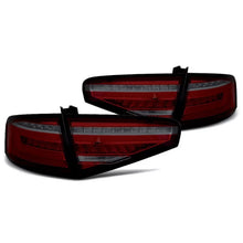 Carica l'immagine nel visualizzatore di Gallery, Set fanali posteriori LED per Audi A4 berlina 2012-2015 rosso/fumé base, sinistro e destro tuning