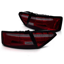 Carica l'immagine nel visualizzatore di Gallery, Set fanali posteriori LED per Audi A5 2011-2016 con rosso fumé base, con dinamico Indicatore di direzione, sinistro