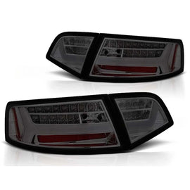 Set fanali posteriori LED per Audi A6 C6 berlina 2008-2011 fumé, sinistro e destro tuning