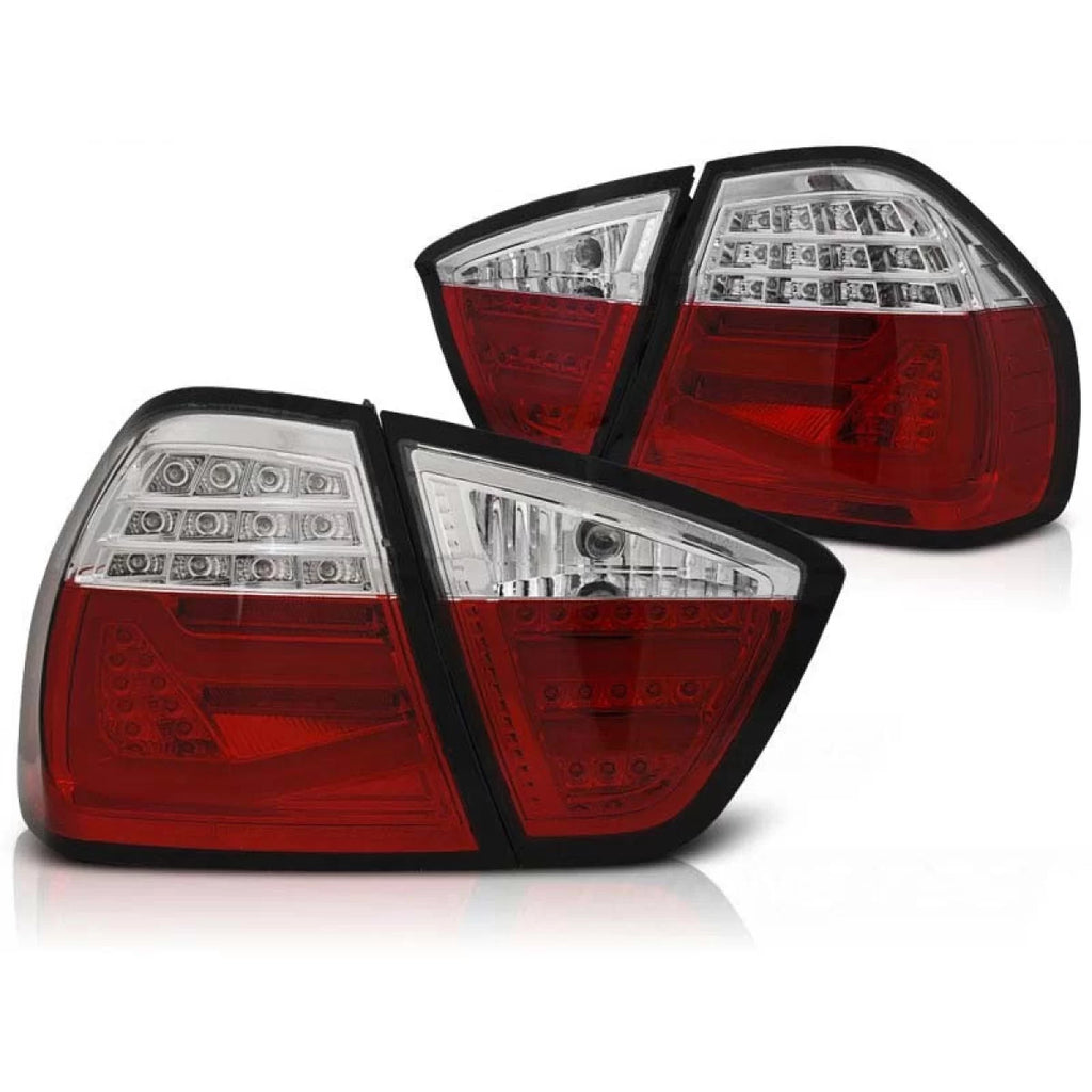 Set fanali posteriori LED per BMW Serie 3 E90 03.2005-08.2008 rosso/bianco, sinistro e destro tuning