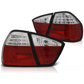 Set fanali posteriori LED per BMW Serie 3 E90 03.2005-08.2008 rosso/bianco, sinistro e destro tuning