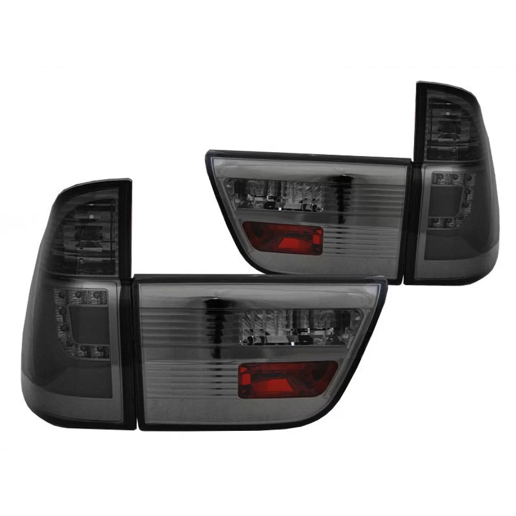 Set fanali posteriori LED per BMW X5 E53 1999-2003 fumé base, sinistro e destro tuning