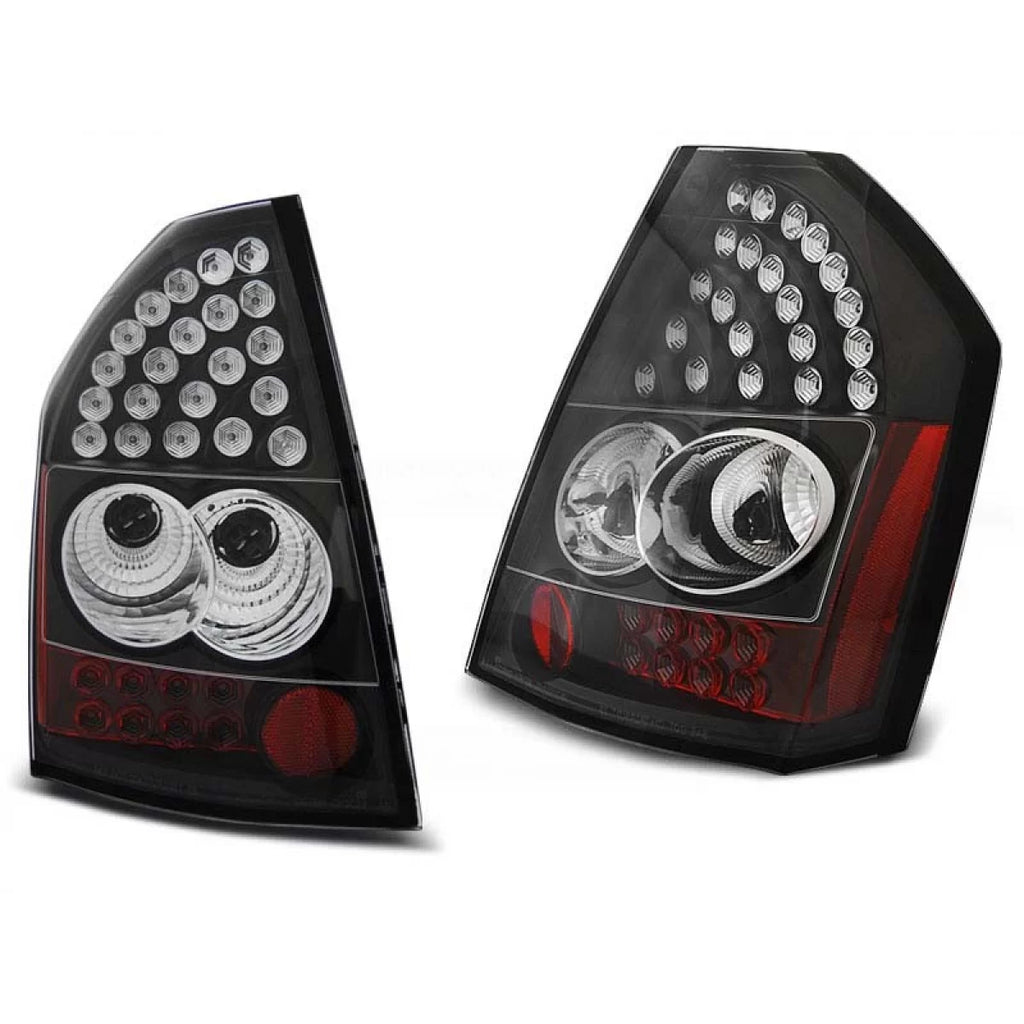 Set fanali posteriori LED per Chrysler 300C/300 2009-2010 con nero base, sinistro e destro tuning