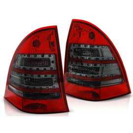 Set fanali posteriori LED per Mercedes Classe C W203 2000-2007 station wagon, sinistro e destro tuning