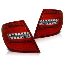 Set fanali posteriori LED per Mercedes Classe C W204 2007-2010 station wagon, sinistro e destro tuning