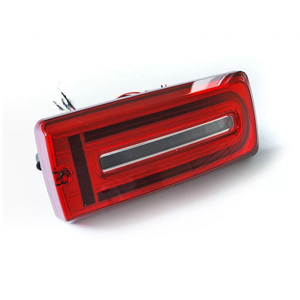Set fanali posteriori LED per Mercedes Classe G W463 1990-2018 con rosso-bianco base, con dinamico Indicatore