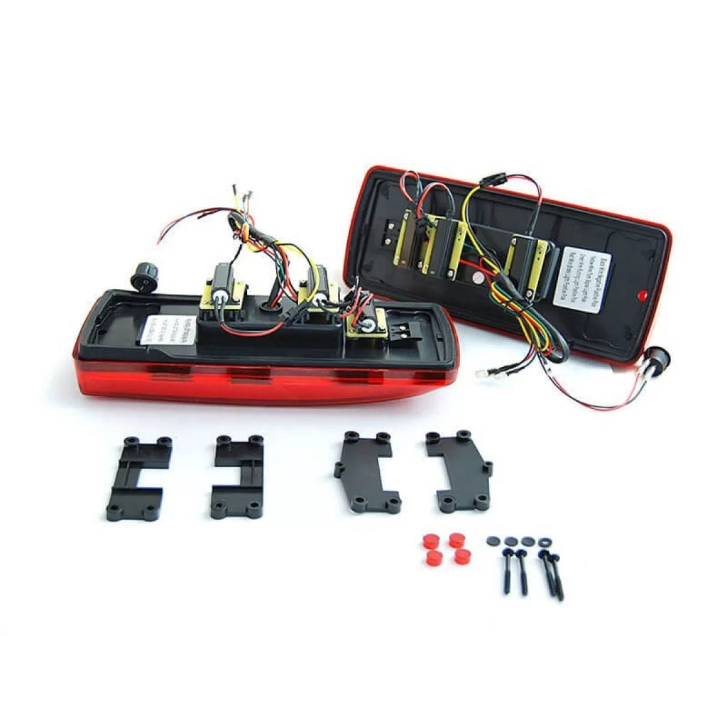 Set fanali posteriori LED per Mercedes Classe G W463 1990-2018 con rosso-bianco base, con dinamico Indicatore
