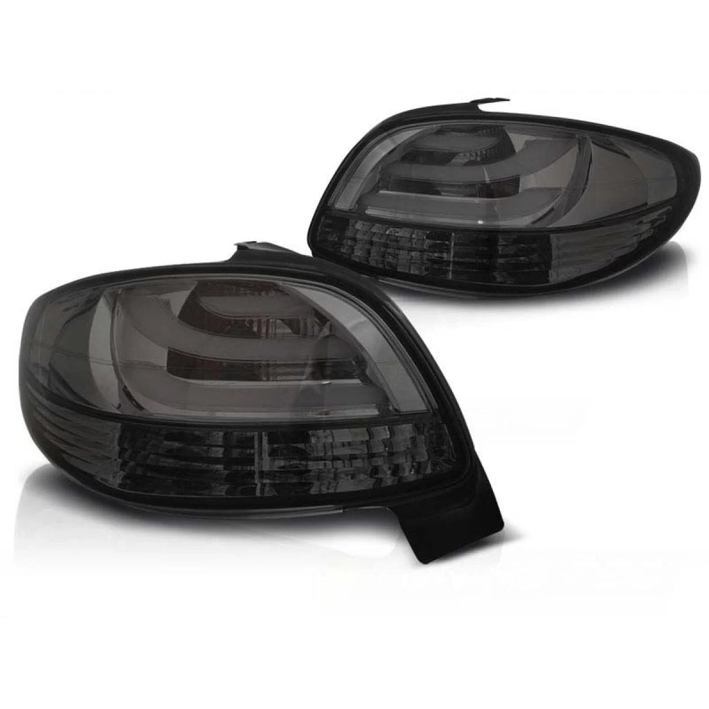 Set fanali posteriori LED per Peugeot 206 dal 10.1998, fumé, sinistro e destro tuning