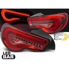 Set fanali posteriori LED per Toyota GT86 2012-2021 con rosso base, sinistro e destro tuning
