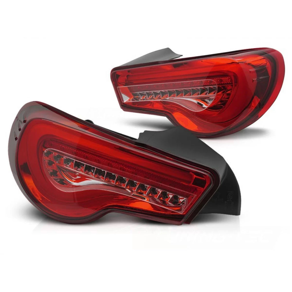 Set fanali posteriori LED per Toyota GT86 2012-2021 con rosso base, sinistro e destro tuning