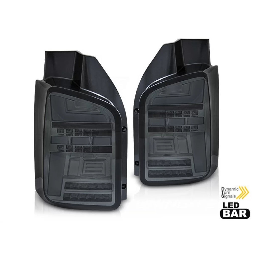 Set fanali posteriori LED per Volkswagen T5 2010-2015, completamente fumé base, sinistro e destro tuning