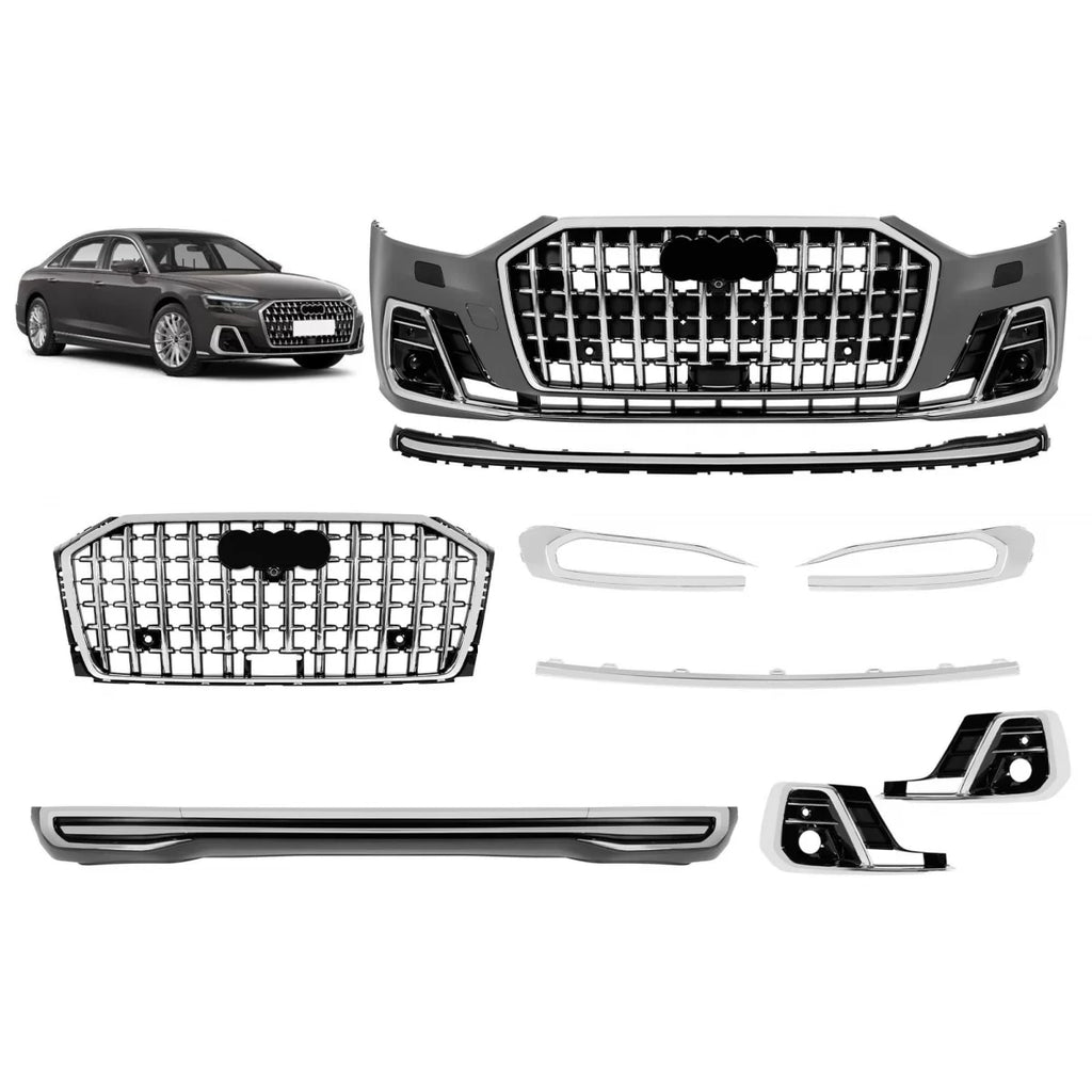 Kit carrozzeria tuning per Audi A8 D5 2017-2022 – conversione a D5PA Horch (dal 2023) con cromato elementi – No faro