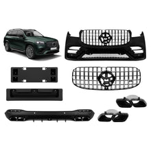 Carica l'immagine nel visualizzatore di Gallery, Kit carrozzeria tuning con nero elementi e cromato/nero griglia per Mercedes GLS X167 2020-2023 per il modello