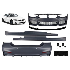 Kit carrozzeria tuning per BMW Serie 4 F36 (2013-2020) con Nero opaco CS Paraurti anteriore spoiler