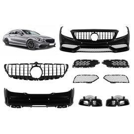 Kit carrozzeria tuning A design tipo 63 per Mercedes CLS C218 2011-2013 con nero griglia