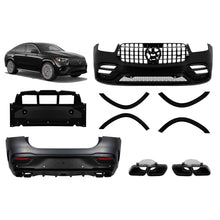 Carica l'immagine nel visualizzatore di Gallery, Kit carrozzeria tuning per Mercedes GLE Coupe C167 dal 2019 con nero modanature, nero griglia, e nero Terminali