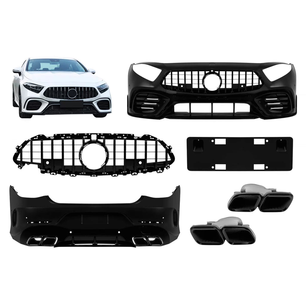 Kit carrozzeria tuning tipo 63 per Mercedes CLS C257 2019-2021 con Nero lucido elementi