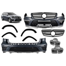 Kit carrozzeria tuning tipo 63 per Mercedes GL X166 2012-2015 con cromato terminali