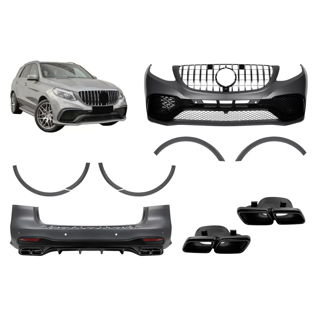 Kit carrozzeria tuning tipo 63 per Mercedes GLE W166 2015-2018 con GT griglia
