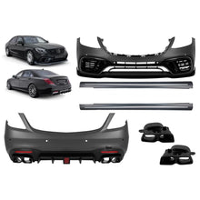 Kit carrozzeria tuning tipo B design per Mercedes Classe S W222 2017-2020, con lungo base thresholds