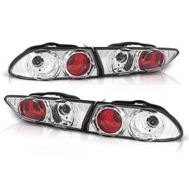 Set fanali posteriori per Alfa Romeo 156 10.1997-06.2003 berlina/wagon con cromato base, sinistro e destro tuning