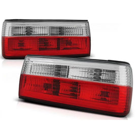 Set fanali posteriori per BMW Serie 3 E30 berlina 1987-1990, E30 cabriolet 1990-1994, E30 Touring 1992-1994, con rosso