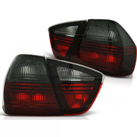 Set fanali posteriori per BMW E90 03.2005-08.2008 berlina con rosso e fumé base, sinistro e destro tuning