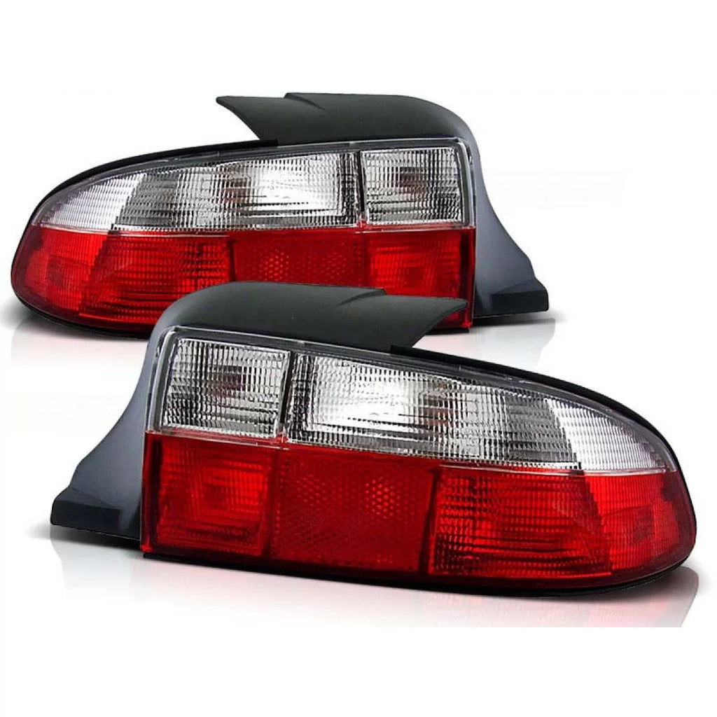 Set fanali posteriori per BMW Z3 01.1996-1999 cabriolet con rosso e bianco base, sinistro e destro tuning