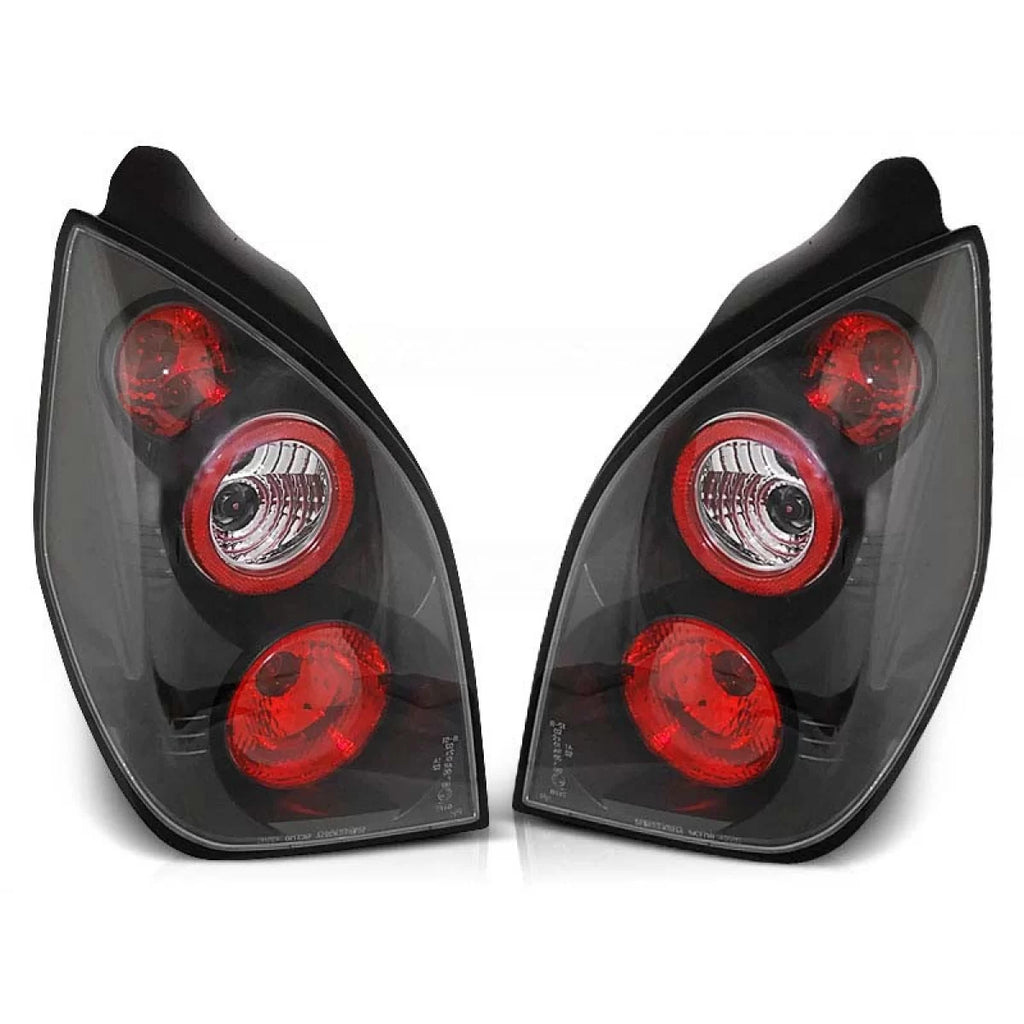 Set fanali posteriori per Citroen C2 11.2003-2010 con nero base, sinistro e destro tuning