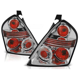 Set fanali posteriori per Fiat STILO 10.2001-2007 3 porte con cromato base, sinistro e destro tuning