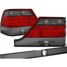 Set fanali posteriori per Mercedes W140 1995-10.1998 con rosso e fumé base, sinistro e destro tuning