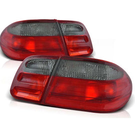 Set fanali posteriori per Mercedes W210 Classe E 1995-03.2002 berlina con rosso e fumé base, sinistro e destro tuning