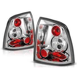 Set fanali posteriori per Opel ASTRA G 09.1997-02.2004 berlina, cabriolet, coupe con cromato base, sinistro e destro