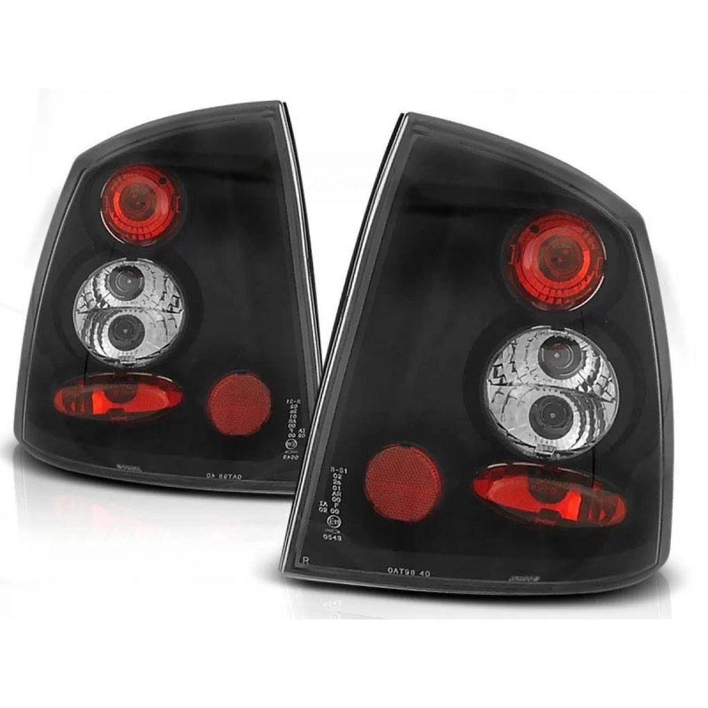 Set fanali posteriori per Opel ASTRA G 09.1997-02.2004 berlina, cabriolet, coupe con nero base, sinistro e destro tuning