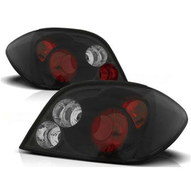 Set fanali posteriori per Peugeot 307 04.2001-2007 3/5 porte con nero base, sinistro e destro tuning