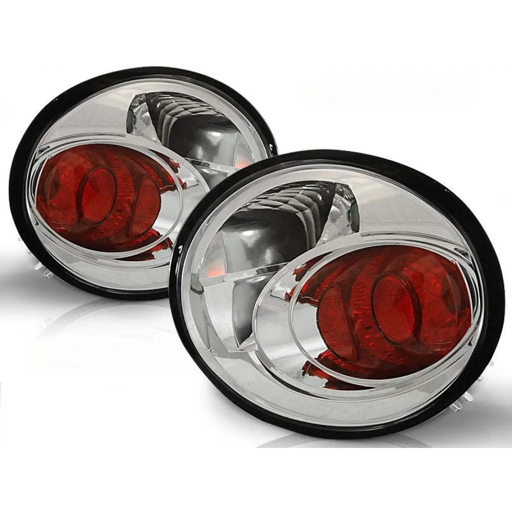 Set fanali posteriori per Volkswagen nuovo BEETLE 10.1998-05.2005 berlina con cromato base, sinistro e destro tuning