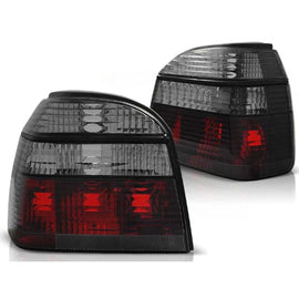 Set fanali posteriori per Volkswagen GOLF 3 09.1991-08.1997 hatchback, cabriolet con rosso e fumé base, sinistro