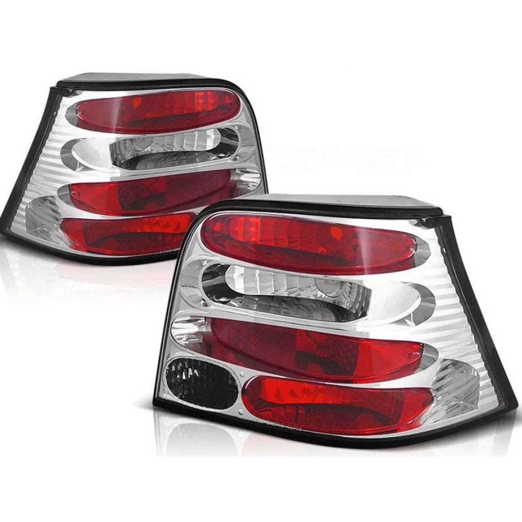 Set fanali posteriori per Volkswagen GOLF 4 09.1997-09.2003 hatchback con cromato base, sinistro e destro tuning