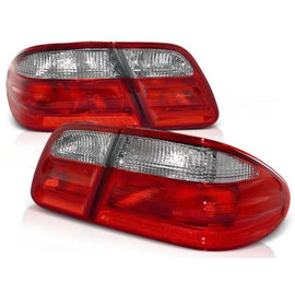 Fanali posteriori per Mercedes W210 Classe E 1995-03.2002 berlina con rosso e bianco base, sinistro e destro tuning