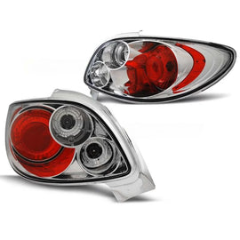 Fanali posteriori per Peugeot 206 CC 10.1998- con cromato base, sinistro e destro tuning