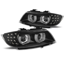 Xenon kit fari anteriori per BMW Serie 3 E90, E91 2009-2011 con nero base, sinistro e destro per modelli senza AFS