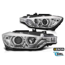 Xenon kit fari anteriori per BMW Serie 3 F30, F31 2011-2015 con cromato base, sinistro e destro per modelli senza AFS