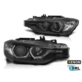 Xenon kit fari anteriori per BMW Serie 3 F30, F31 2011-2015 con nero base, sinistro e destro per modelli senza AFS