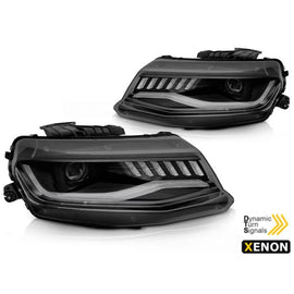 Xenon kit fari anteriori per Chevrolet Camaro 2016-2018 con nero base, sinistro e destro tuning
