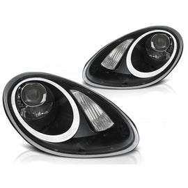 Xenon kit fari anteriori per Porsche Boxster/Cayman 987 2005-2008 con nero base, sinistro e destro tuning