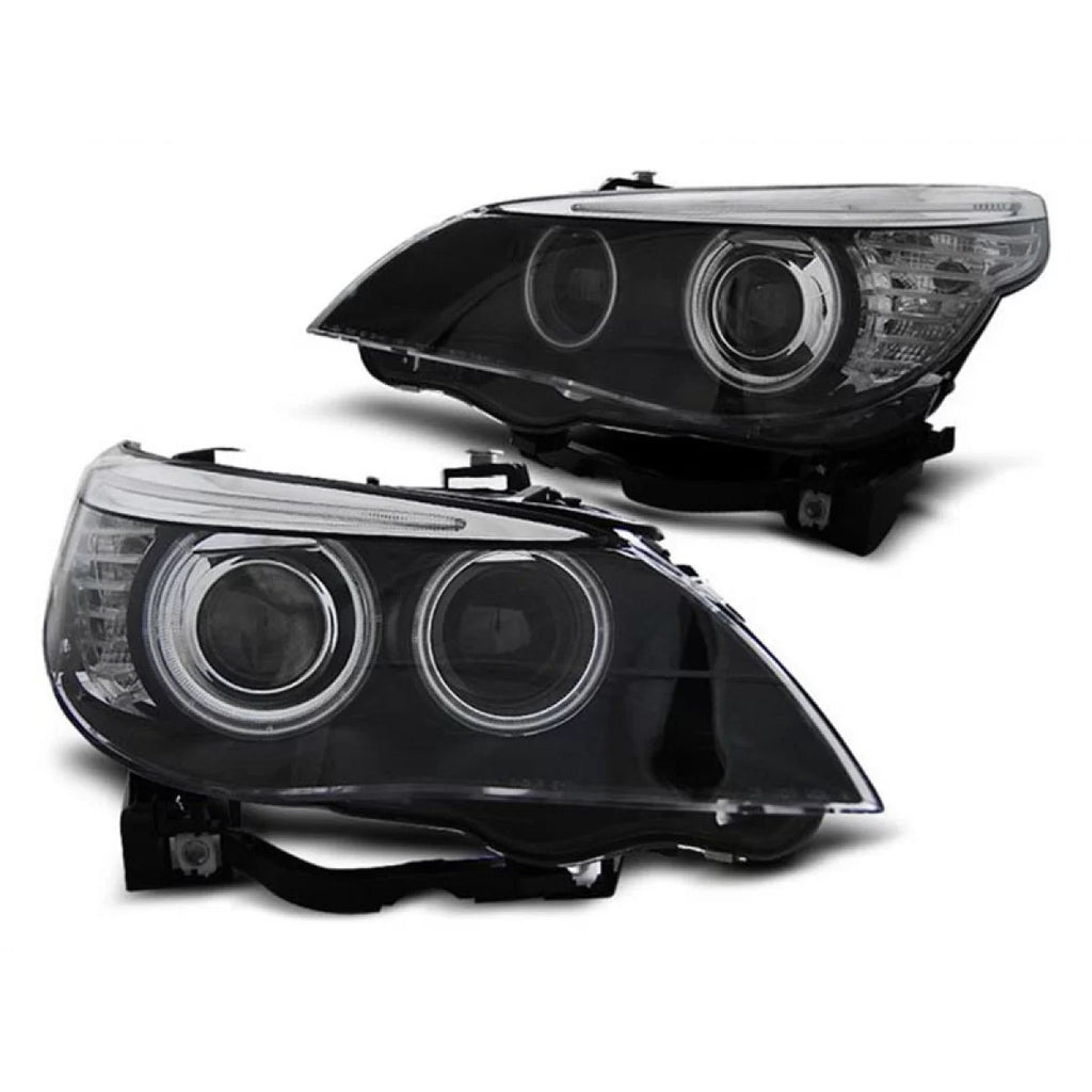 Xenon fari anteriori per BMW Serie 5 E60/E61 2005-2007 con nero base tuning